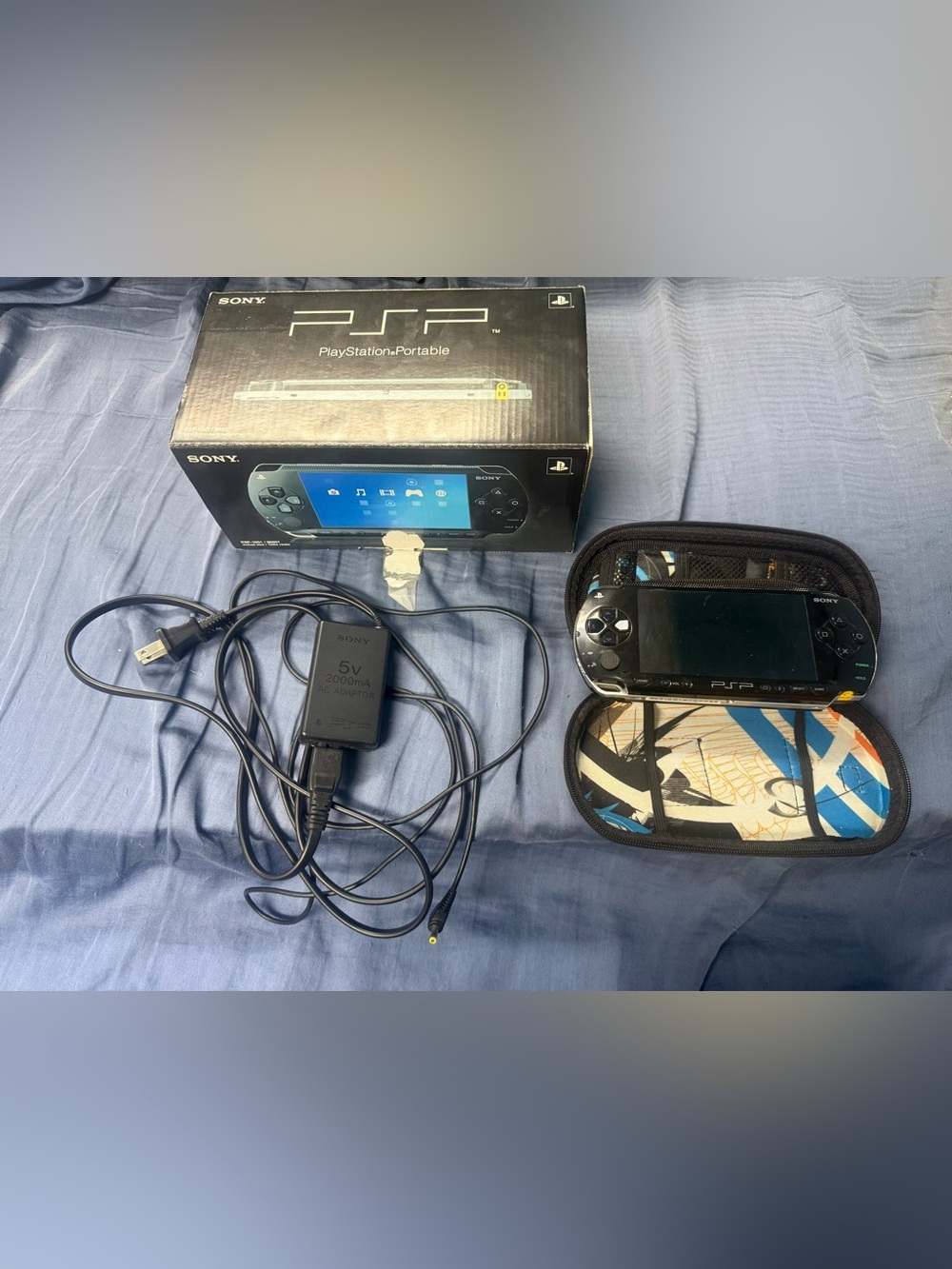 Sony PSP-3000 Handheld Console in Black with Original Box